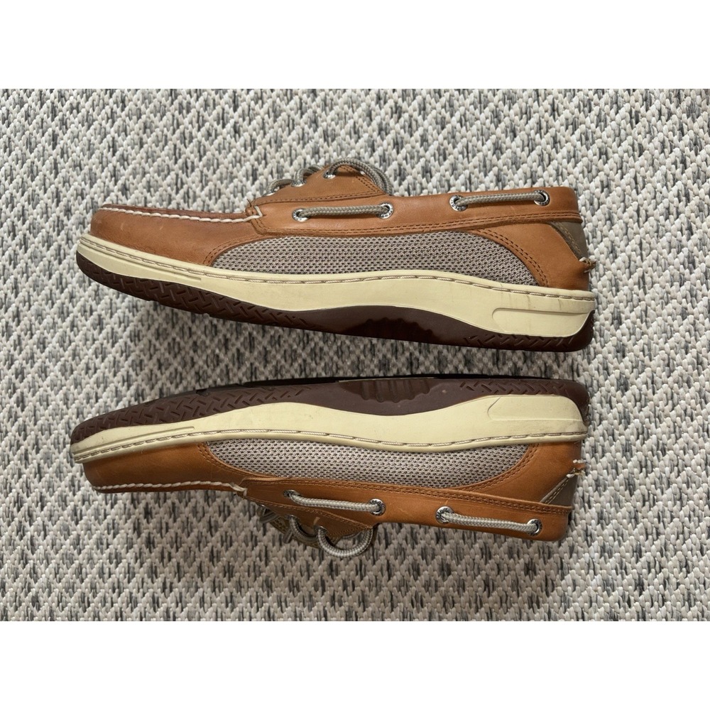 Sperry Topsider Men's 11.5 Billfish 3 Eye Boat Loafers Leather Shoes Preppy New - Picture 7 of 16
